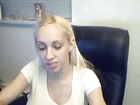 Pregnant Blonde On Webcam