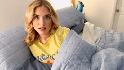 “OMG Step Sis Quit Playing with your Pussy, I Only Wanted to Watch A Movie”